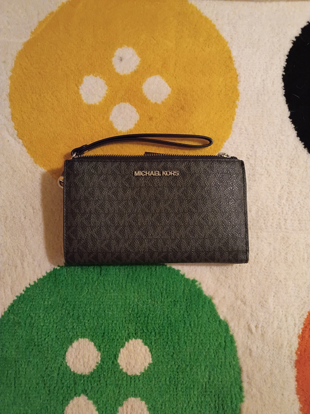 Michael Kors Black Logo Wristlet